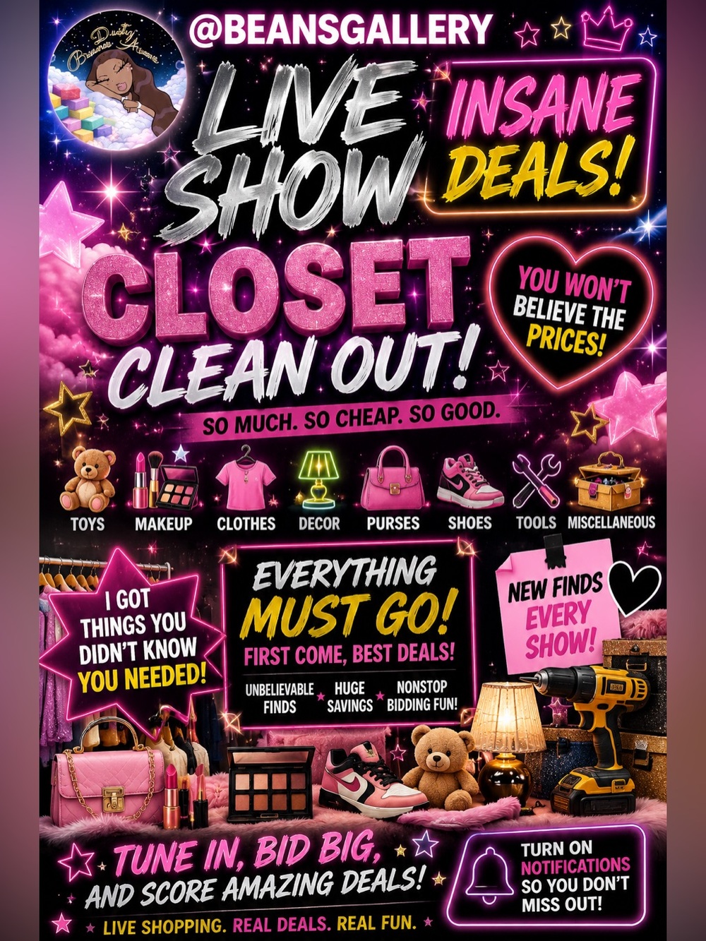 🛍️LIVE Show Flyer🛍️